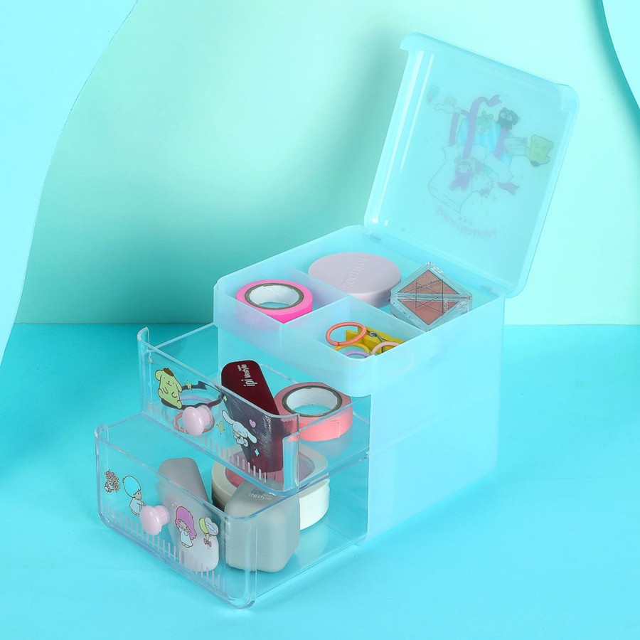 MINISO Organizer Sanrio Azzurro Da Scrivania Con Cassettini | Sanrio