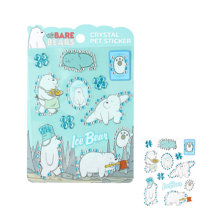 MINISO Stickers Con Brillantini Ice Bear - We Bare Bears | We Bare Bears