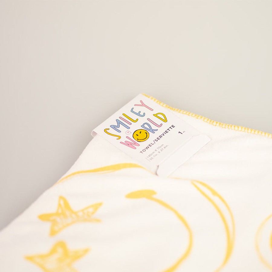 MINISO Asciugamano Grande Collezione Smiley World - Giallo | Smiley World